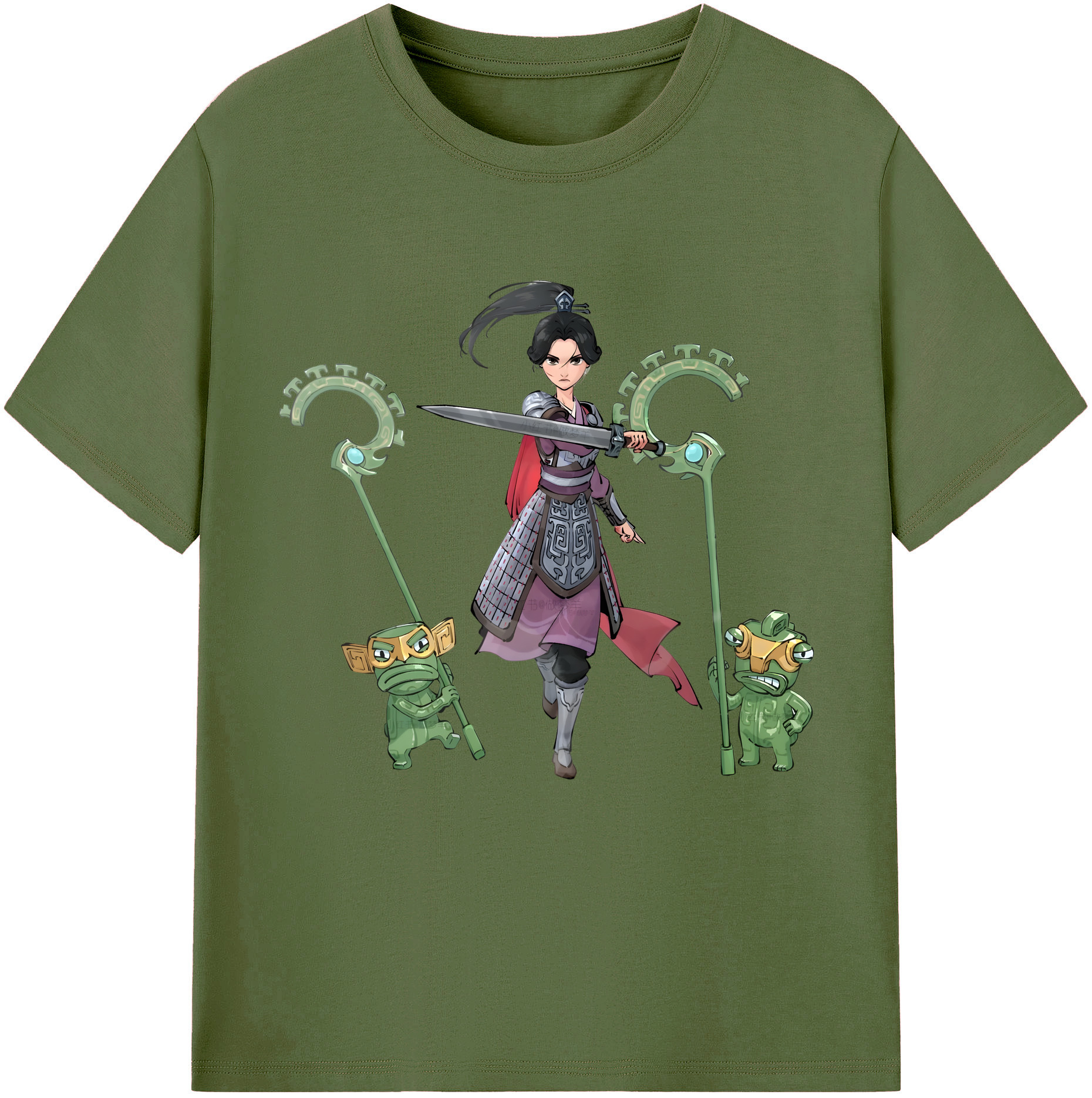 （画像用） Ne Zha 2 ナタ 魔童の大暴れ 綿100％半袖Tシャツ（フロントプリント）